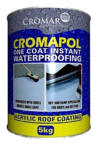 Cromar Cromapol Acrylic Waterproofing 20kg - Clear/Opaque